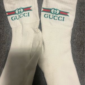 Gucci White ankle length socks